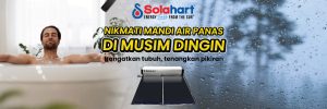 Nikmati Mandi Air Panas di Musim Dingin dengan Solahart Solar Water Heater