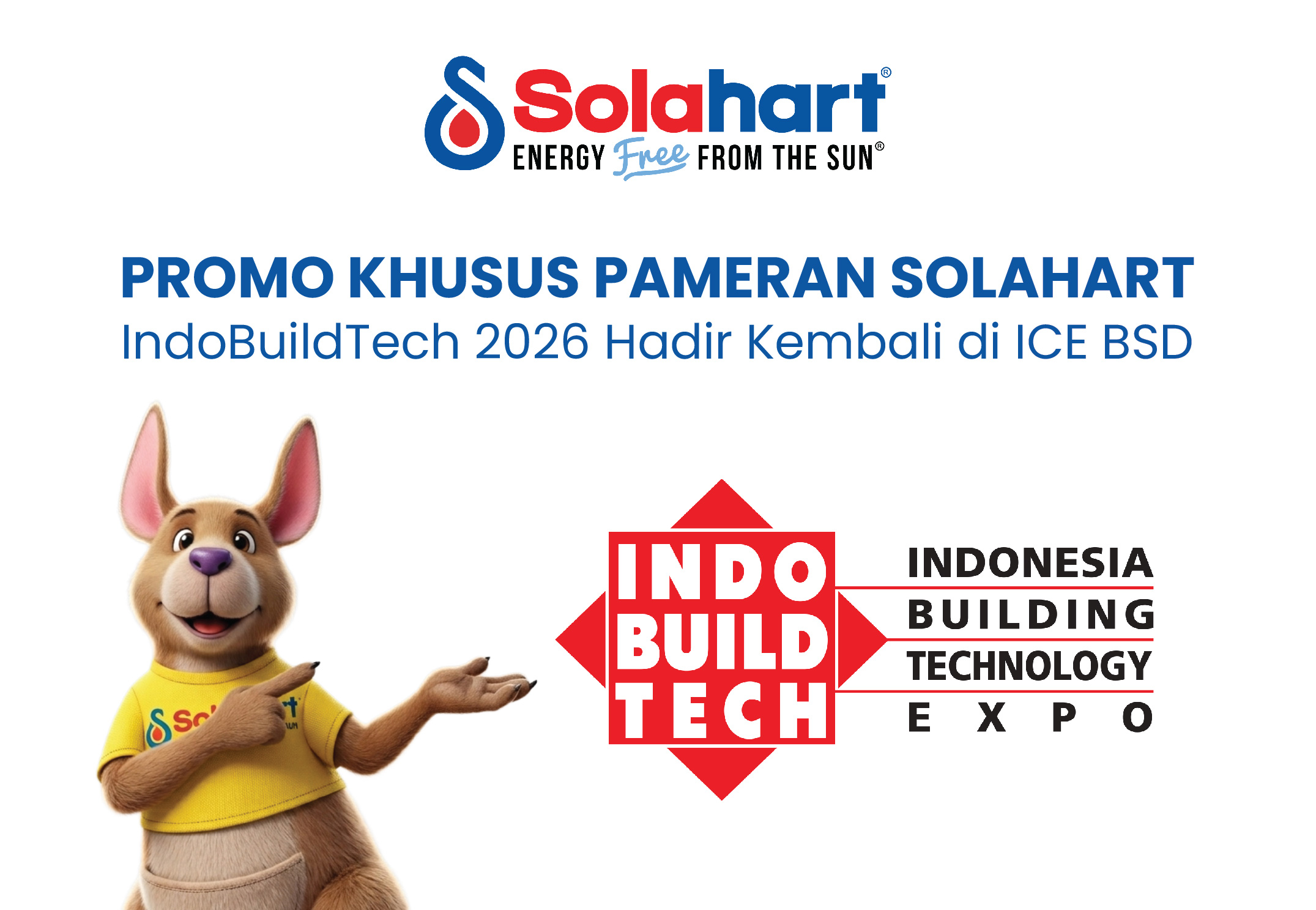IndoBuildTech 2026 Hadir Kembali di ICE BSD, Solahart Tawarkan Promo Spesial Solar Water Heater